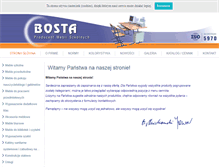 Tablet Screenshot of bosta.com.pl